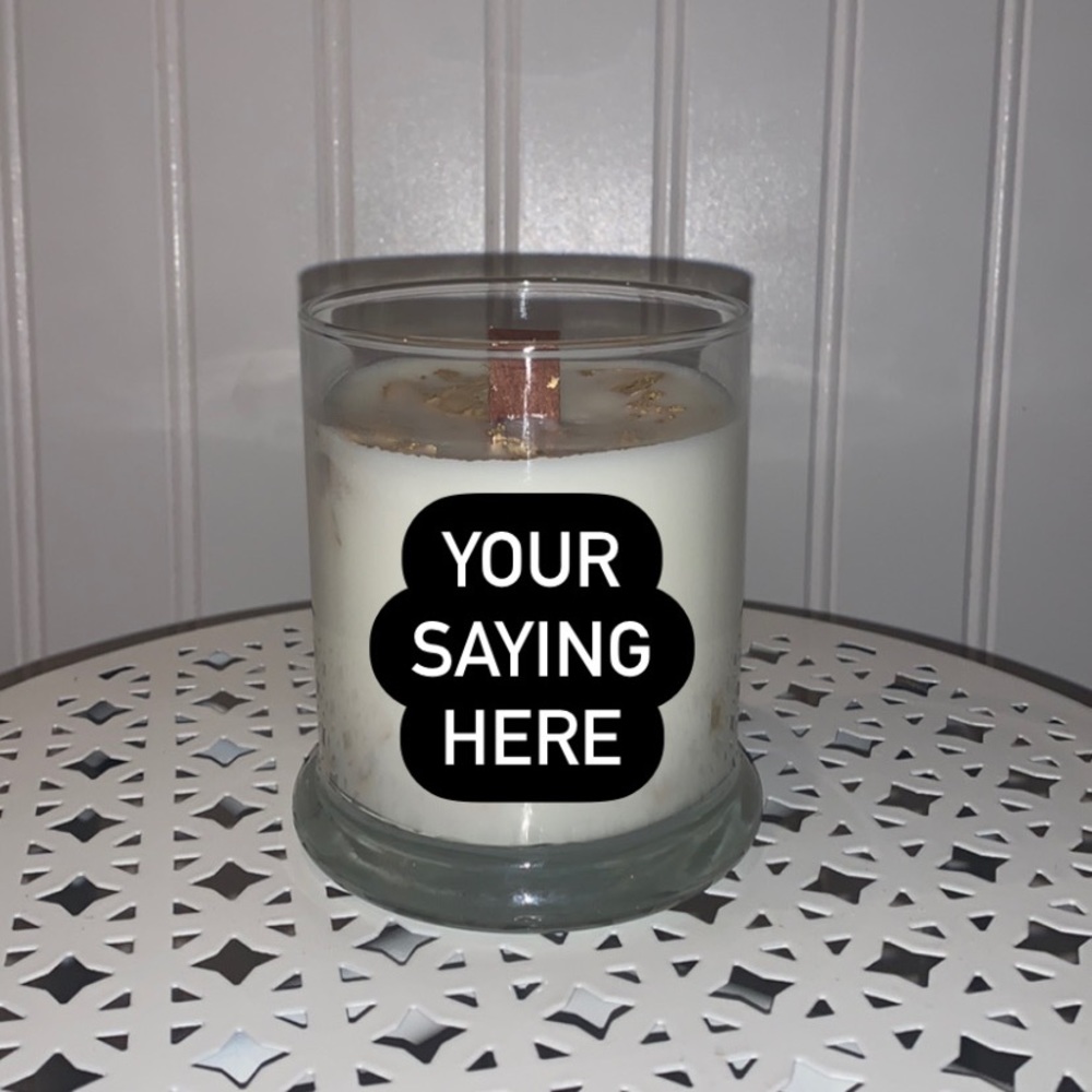 Personalized candle large